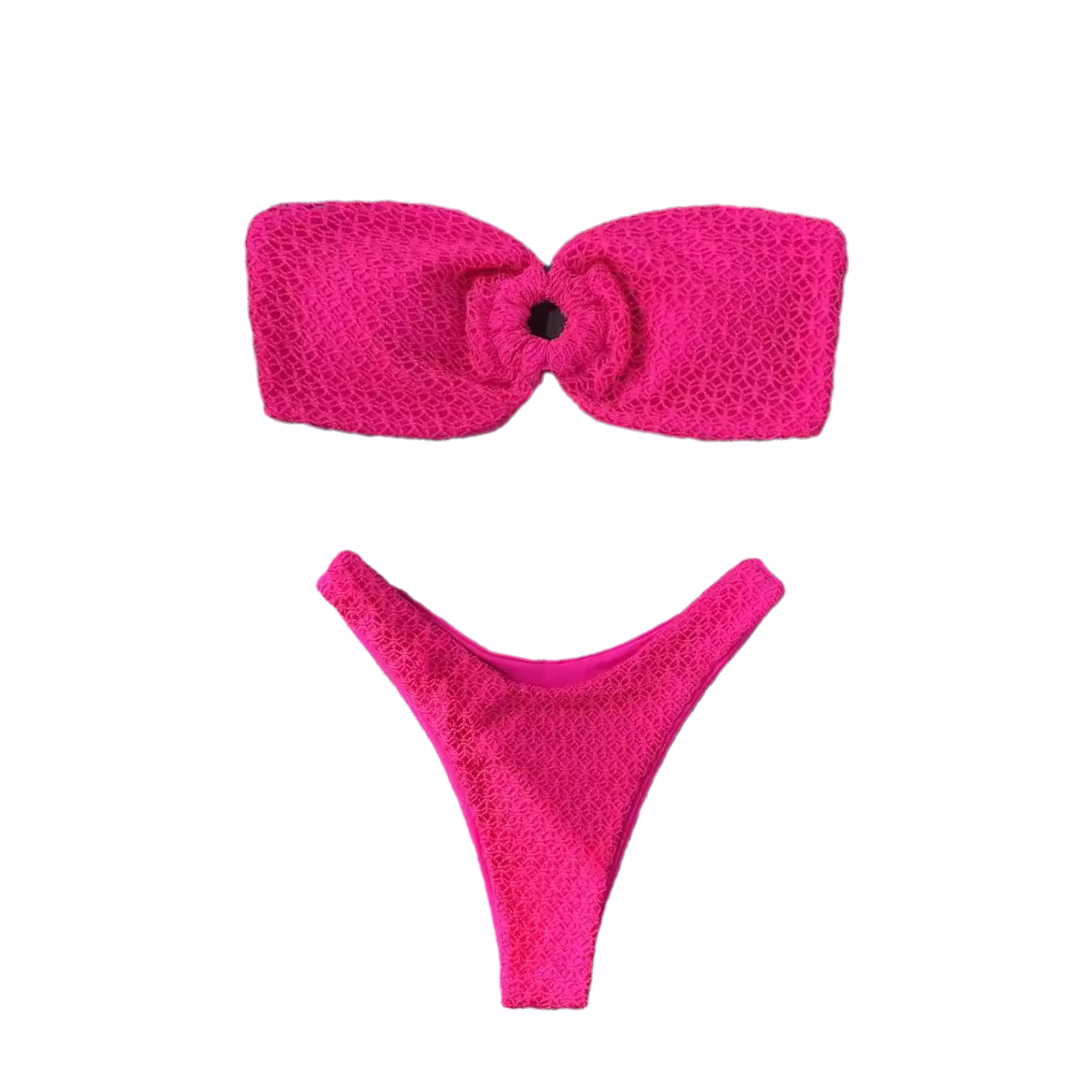 Strapless Thong Bikini Set