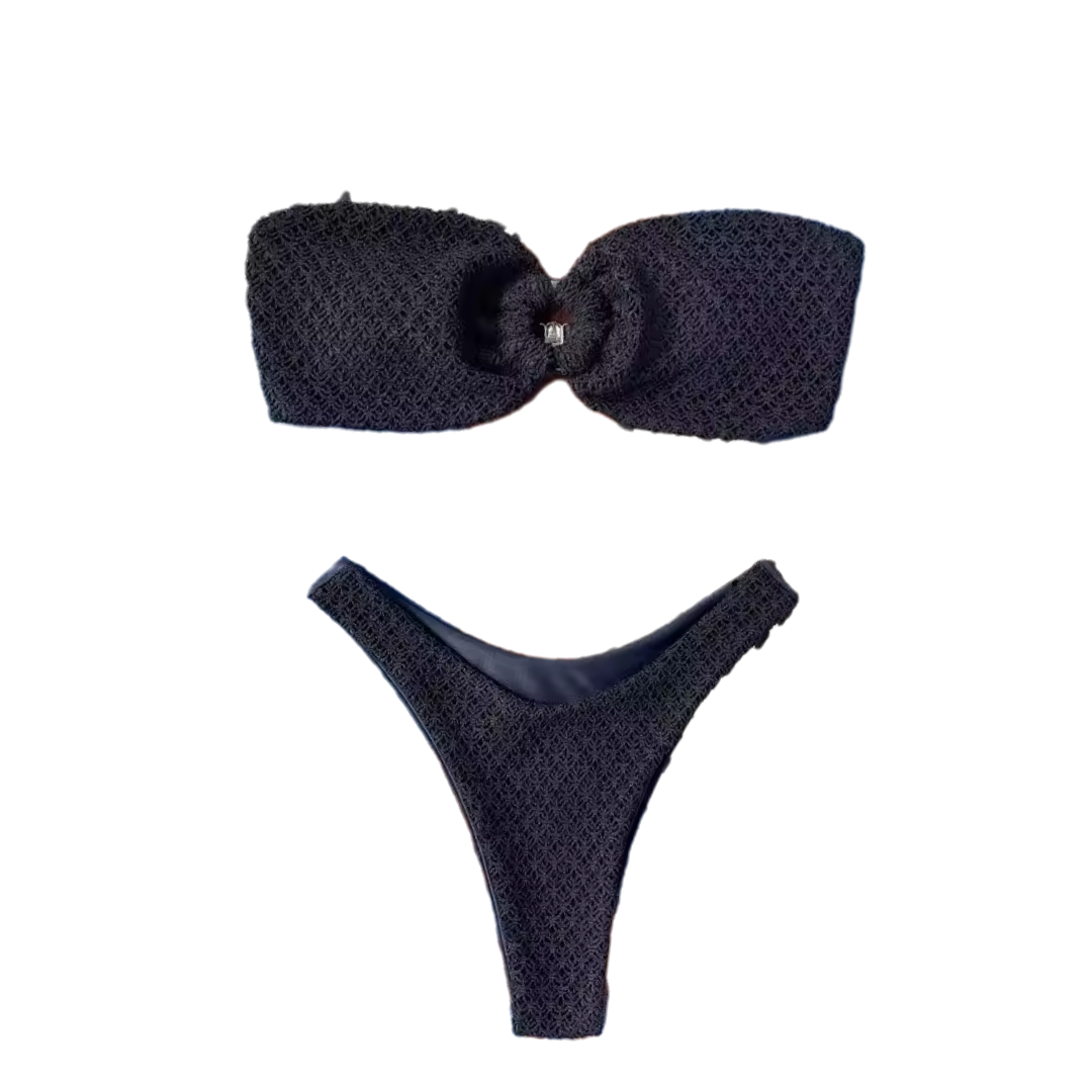 Strapless Thong Bikini Set