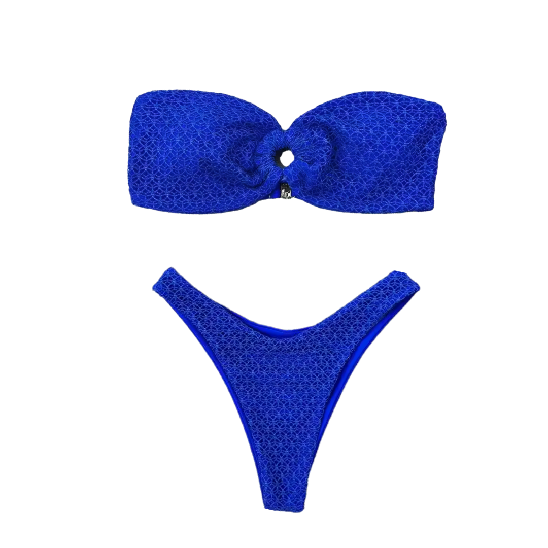 Strapless Thong Bikini Set