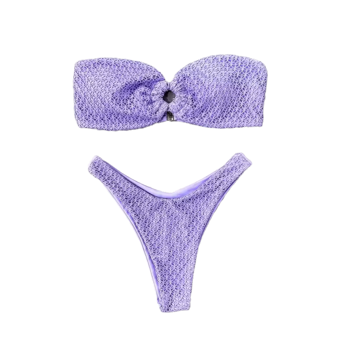 Strapless Thong Bikini Set