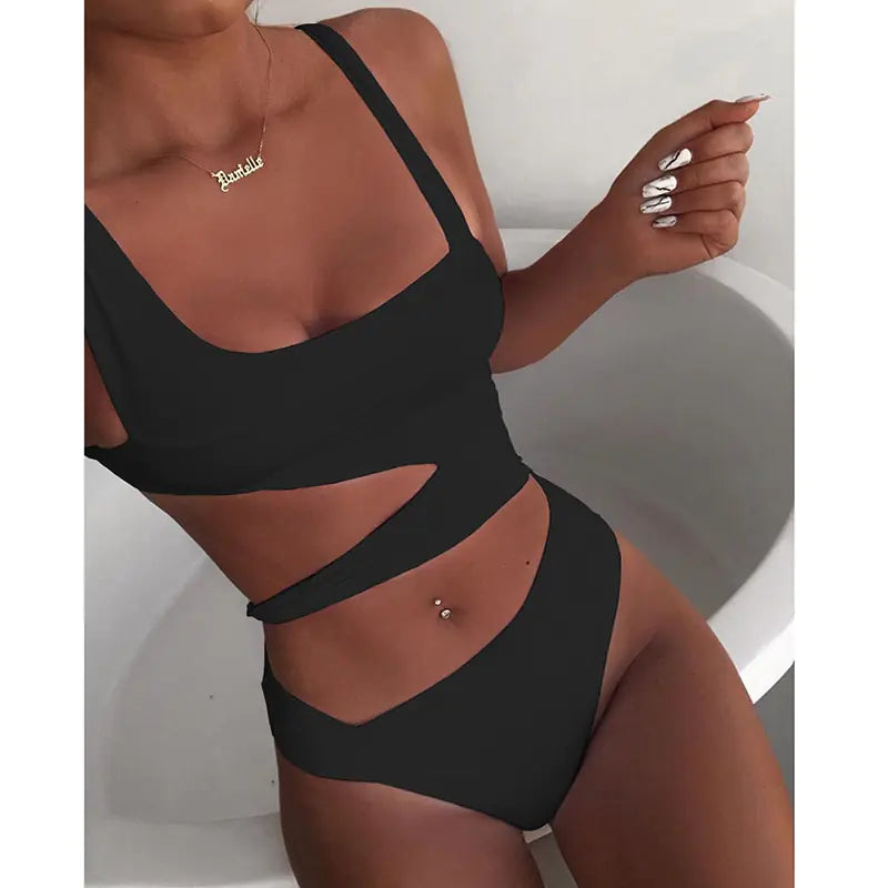 Sexy Bikini Set One Shoulder - Merlani